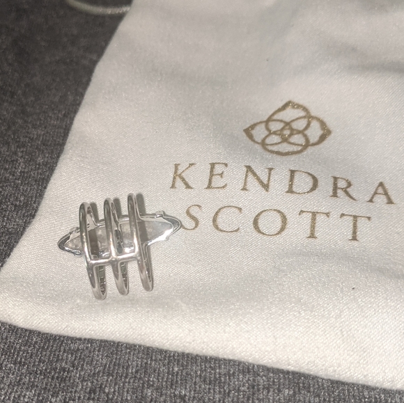 Ava Rose Silver Druzy Triple Ring Sz 7- GORG!! - Picture 3 of 7